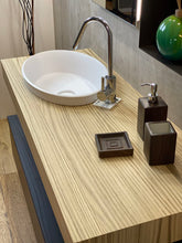 Carica l'immagine nel visualizzatore di Gallery, Piano lavabo rettangolare in legno di vero rovere