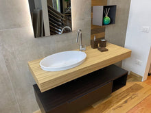 Carica l'immagine nel visualizzatore di Gallery, piano lavabo in rovere