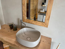 Carica l'immagine nel visualizzatore di Gallery, Specchio in Cedro del Libano massello antico sbozzato e piallato a mano